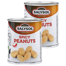 SALYSOL 薩里 迷你罐頭 辣味花生 低溫烘焙 採用葵花油, 60g, 2罐