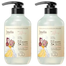 jmella 迪士尼100週年紀念版公主系列洗髮精 貝兒公主款 花園舞會, 2瓶, 500ml