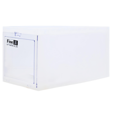 KEYWAY 聯府 前拉式整理箱 12L 350 x 202 x 205mm, 透明色 + 霧白色, 1個