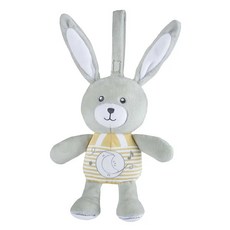 Chicco 晚安寶貝安撫夜燈, 夜燈兔, 0個月以上適用, 15分鐘古典音樂, 兔
