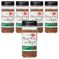 햇님마을 볶아내어 향긋한 우리집 국산 통들깨, 100g, 5개