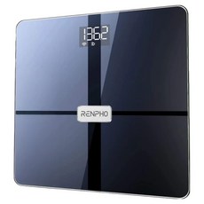RENPHO 智能體組成分析儀 ES-WBE28 黑色 精準測量體重體脂 藍牙連接手機APP, 1台