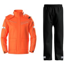 DryMaster 中性款騎車用防水兩件式雨衣, 橘色