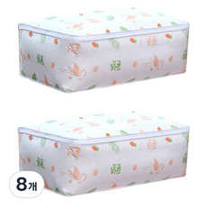 마켓감성 EVA 패턴 옷이불 정리가방, 플라밍고, S(55 x 36 x 20 cm), 8개