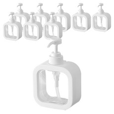 아리코 펌프 디스펜서 리필용기 500ml, 화이트, 9개