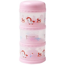 i-nounou 3層奶粉罐, 粉色, 1個