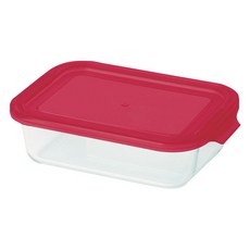 珍珠金屬 耐熱玻璃長方形儲存罐 Pyrex CP-8616, 980ml, 1個