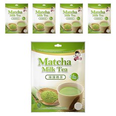 SIGNWIN 三得冠 抹綠奶茶粉 3合1, 嚴選原料 濃厚抹茶香氣 簡單方便 沖泡即飲 台灣製造 安心美味, 20g, 18包, 5袋