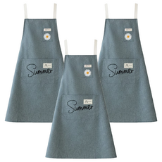 卡爾彩色防水圍裙 藍色 1入, 3個