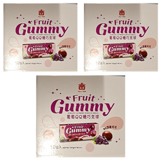 義美 葡萄QQ糖巧克球 10入, 500g, 3盒