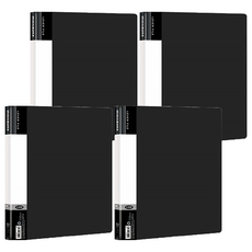 Data Line 左上板夾 + 右中強力夾 dl_06103e A4, 黑色, 4入