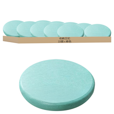 收納王妃 圓型柸墊 珪藻土, 綠色, 10個