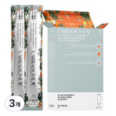 선덕제주 케라바이옴 엑스 포어 타이트닝 리벨런스 당근 슬리핑팩 12p, 48g, 3개