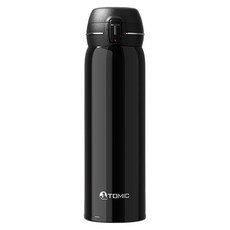 半島良品 特美刻 純鈦彈蓋保溫杯, 500ml, 1個, 鈦黑