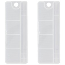 clean idea 牙間刷柄 + 刷頭收納盒/儲存盒, 透明色, 1入, 2個