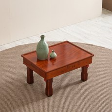 Joeunworld 木質茶几 510*390*220mm, 棗紅色