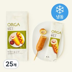 올가홀푸드 우리밀을 더한 핫도그(냉동), 75g, 5개입, 5개