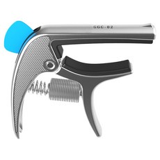 마이티킹 미세 압력 조절 멀티 기타 카포 + 피크 세트 실버 GGC02, 1세트