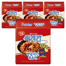 하림 맥시칸 양념치킨 볶음면 봉지 136g, 16개