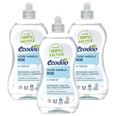 ECODO 法國 嬰兒奶瓶清潔劑 無香精, 500ml, 3個