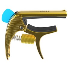 MIGHTY KING 微壓調節多功能吉他移調夾 + 撥片組 金色 GGC02, 1套