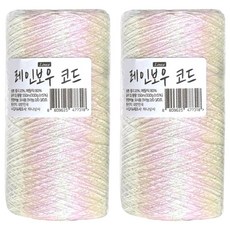 리네아 메탈얀 메탈실 200g x 550m, 레인보우 코드, 2개