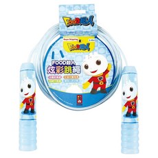 FOOD 超人炫彩跳繩, 藍色, 1條