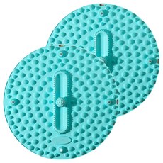 MICHAEL FITNESS 麥克健身 筋膜球超慢跑墊 指壓板 55cm 環保TPR材質 足底按摩放鬆, 湖水綠, 2個