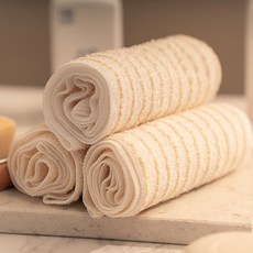 Saenghwalgongsik 大豆纖維沐浴巾 3入, 單色, 3條, 1組