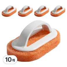 Ruino Live 多用途浴缸廚房洗滌清潔刷 7.1 x 13.3 x 5.3 cm, 10個, 白色