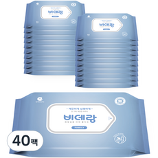 앙블랑 비데랑 패밀리 비데티슈 휴대 리필형, 10매, 40개