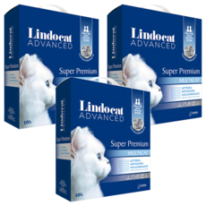 Lindocat 歐洲之星 雙效除臭城市貓砂 10L, 無香, 9kg, 3包