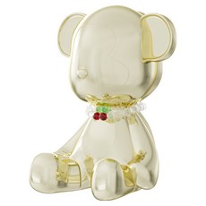 THREENINE 車用芳香劑主體 金色 + 香氛 + 串珠項鍊組合, 黑櫻桃, 1套