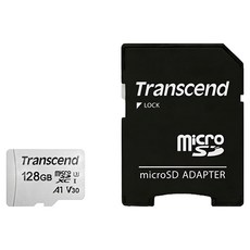 Transcend 創見 TF microSDXC 300S 記憶卡 附轉卡, 防水IPX7 耐極端溫度 防靜電 防X光 防震, 128GB, 1個