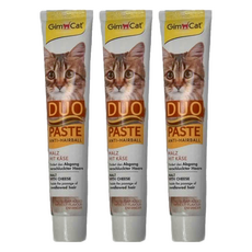 Gim Cat 俊寶俊喵 雙效化毛膏(麥芽+起司) 50g, 化毛, 3條
