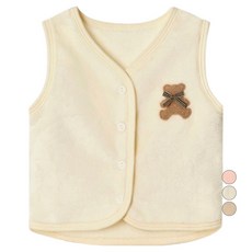 유니프랜드 부클베어 극세사 반조끼