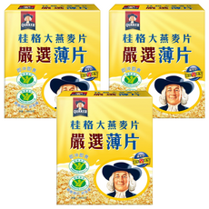 QUAKER 桂格 即沖即食大燕麥片 薄片, 1.2kg, 3盒