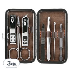 홈즈픽 손톱깎이 7종 세트, 3세트, 실버