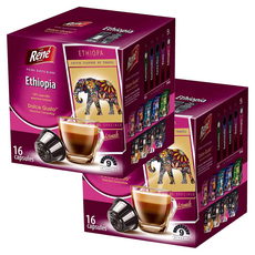 Rene 衣索比亞咖啡膠囊, 7g, 16顆, 2盒