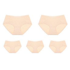 더내추럴 인견 노라인 무봉제 팬티 5p