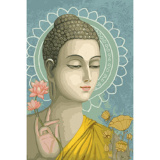 ArtLife 藝術生活 數字油畫DIY HX1139 60 x 40cm, 佛說, 1個