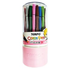 TEMPO 酷筆 節奏H-160彩色筆 36色, 1罐