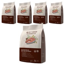 디어랩스 전연령 강아지 울애기쌩쌩 스팀베이크드 사료, 연어, 1kg, 5개