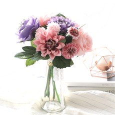 Happy Village 人造花瓶中花束, 格蕾絲, 1套