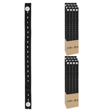 衣物收納拉拉帶 20條, 黑色, 2組