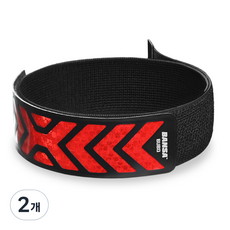 BANSA 부보 울트라 시리즈 X 반사밴드, 레드, 2개