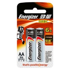 Energizer 勁量 勁量鹼性3號, 2顆, 1組
