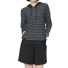 ILIKAI 女款條紋寬鬆連帽防磨衣 + 褲子套裝