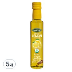 만토바 오가닉 엑스트라 버진 레몬 올리브 오일, 250ml, 5개