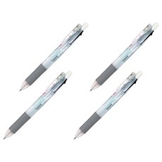 제브라 사라사 멀티펜 투명 0.5mm 3+S, 3색, 4개